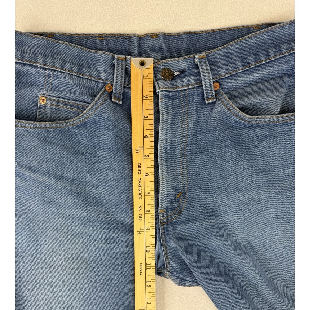 Vintage Levi's Orange Tab Jeans Size 32x30 Blue Denim USA Made Talon Zipper - Picture 5 of 16